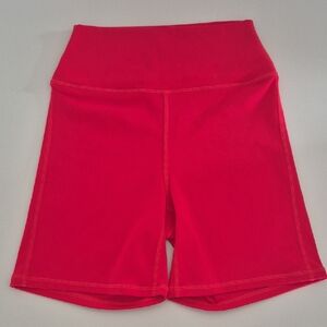 WeWoreWhat Red High-Waist Bike Shorts / SIZE S